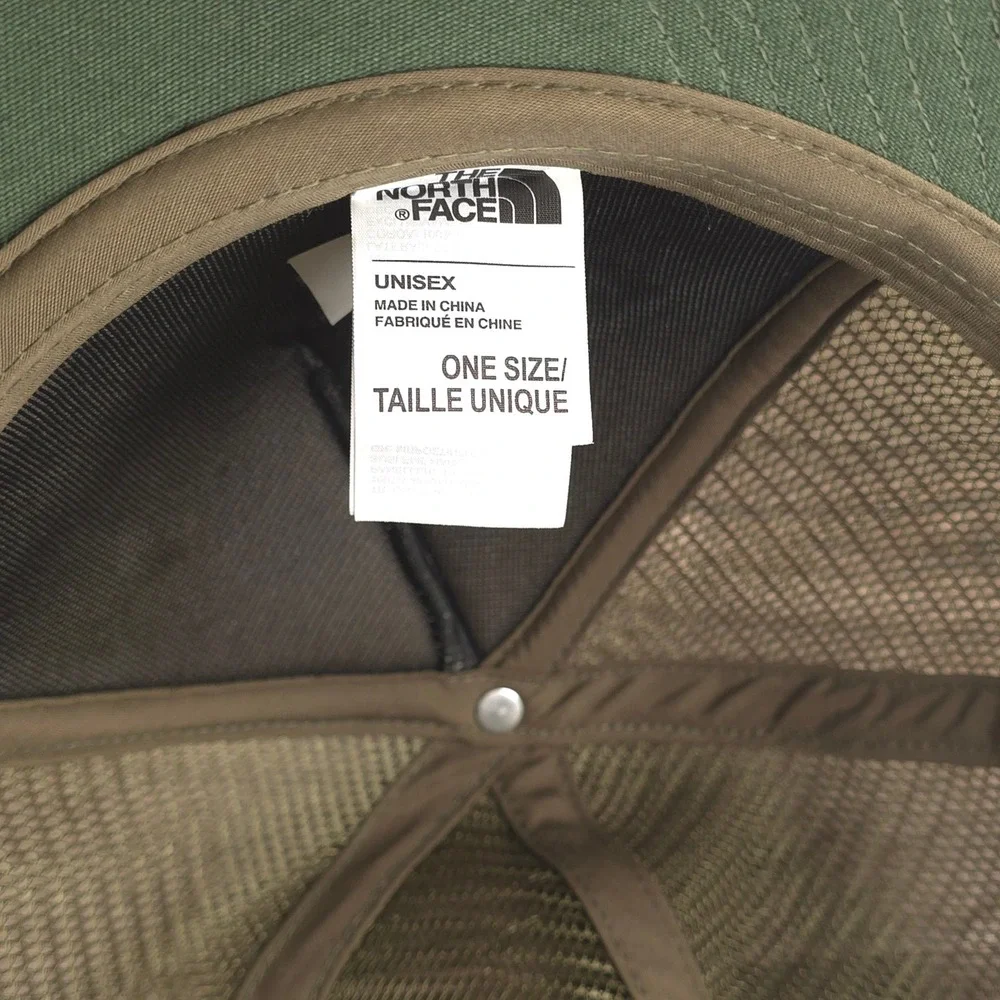The North Face Hat Cap Snap Back Green Men Get Lost Hiking Mesh Trucker Hat Cap
